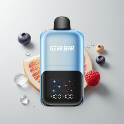 Borovice Malina Led GEEK BAR 2GO 50000 Puffs Interaktivní Velká Obrazovka
