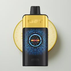 Kiwi Ananas IGET ONE 12000 Puffs Velká Zakulacená Barevná Obrazovka