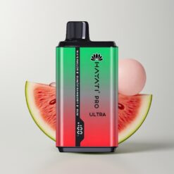 Melounový Bubblegum Jahodový Bubblegum Hayati Pro Ultra 15000 Úst