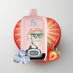 Jahodový Led Fumot Tornado Digital Box 12000 Puffs MTL Draw