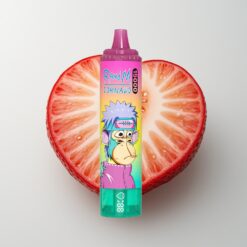 Jahodový Led RandM Fumot Tornado 15000 Puffs LCD