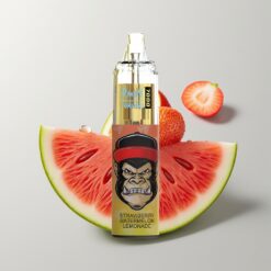 Jahodový Melounový Limonáda RandM Fumot Tornado 7000 Puffs s RGB Světlem