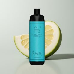 Žvýkačková Máta RandM Fumot Shisha 10000 Puffs LED Jednorázové Vaporizéry